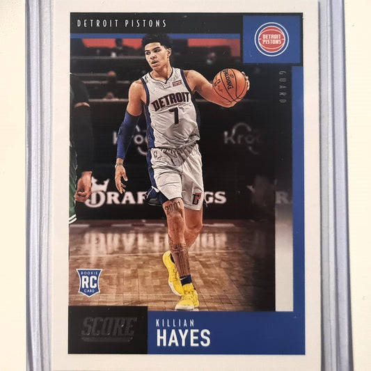 Killian Hayes 2020-21 Panini Score Rookie RC #611 NBA Basketball Detroit Pistons Excellent/Mint Sleeved