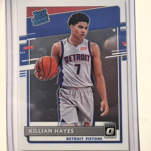 Killian Hayes 2020-21 Panini Donruss Optic Rated Rookie RC #157 NBA Basketball Detroit Pistons Excellent/Mint Sleeved