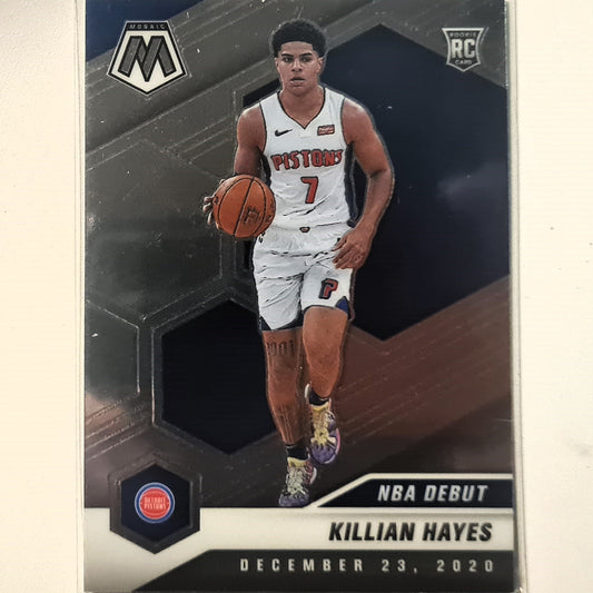 Killian Hayes 2020-21 Panini Mosaic NBA Debut Rookie RC #270 NBA Basketball Detroit Pistons Excellent/Mint Sleeved