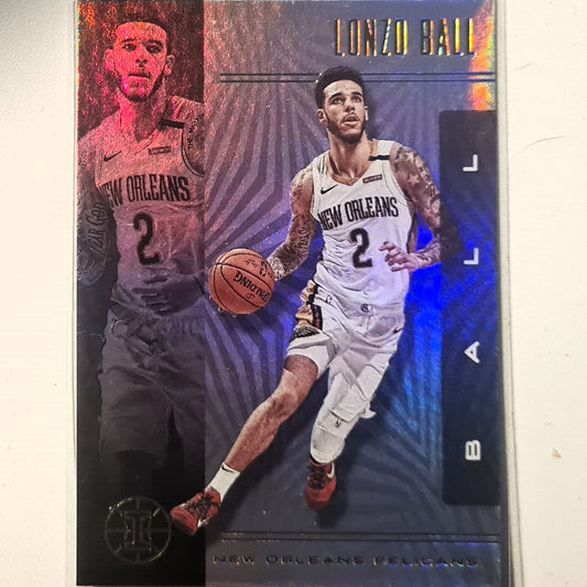 Lonzo Ball 2019-20 Panini NBA Hoops #11 NBA Basketball New Orleans Pelicans excellent Sleeved