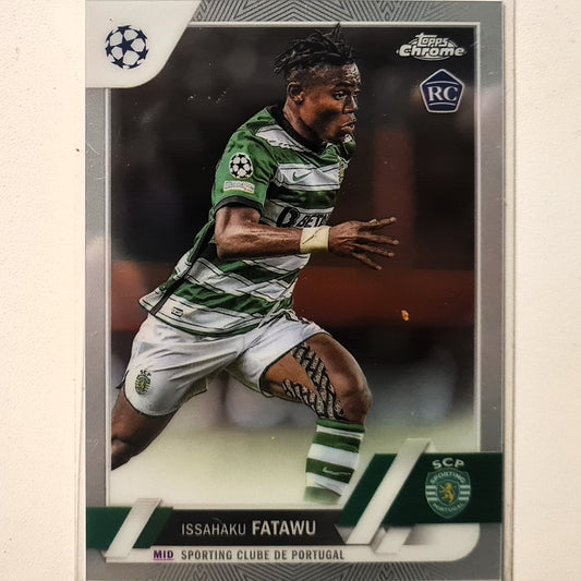 Issahaku Fatawu 2023 Topps Chrome Champions League  Rookie RC #119  Football Soccer Sporting Portugal mint Sleeved
