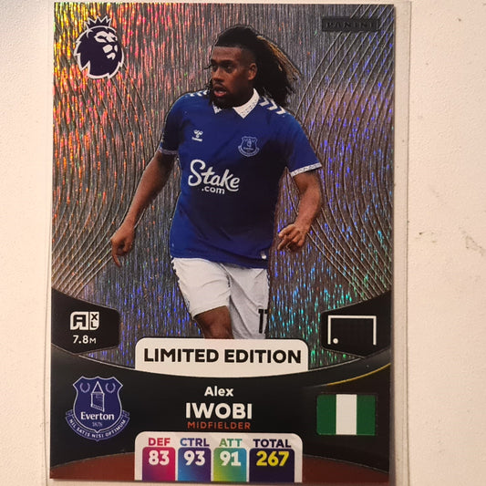 Alex Iwobi 2024 Panini Adrenalyn XL Limited Edition  Football Soccer Everton mint Sleeved