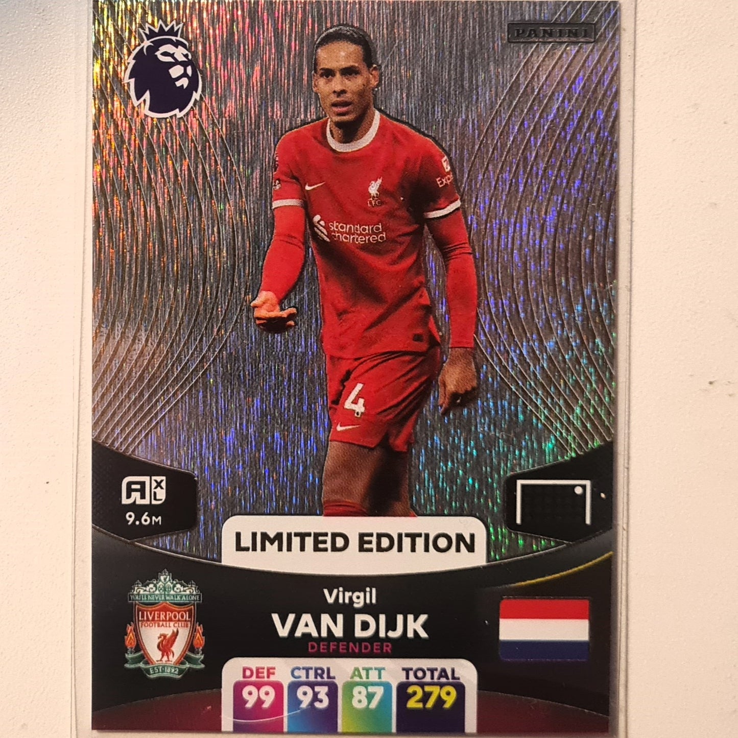 Virgil Van Dijk 2024 Panini Adrenalyn XL Limited Edition #334 Football Soccer Liverpool mint Sleeved