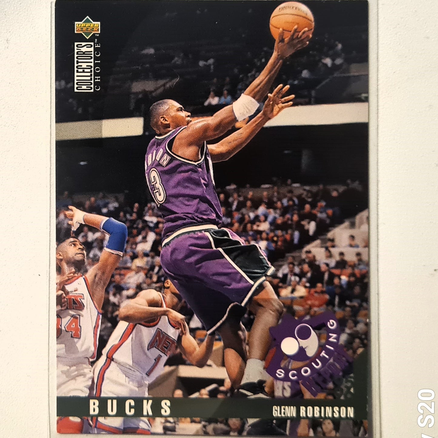 Glenn Robinson 1995 Upper-Deck Scouting #335 NBA Basketball Milwaukee Bucks very good Sleeved