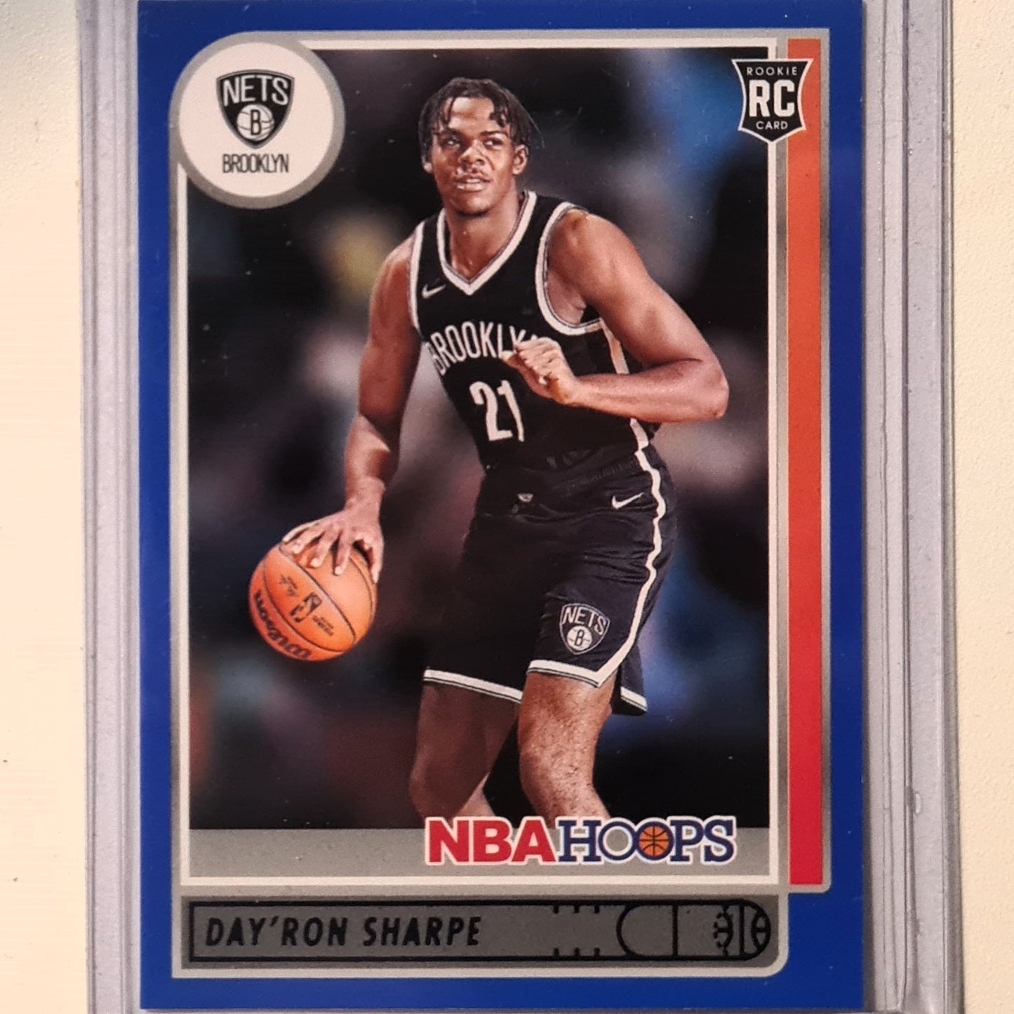 Day'Ron Sharpe 2021-22  Panini NBA Hoops blue Rookie RC #215 NBA Basketball Brooklyn Nets Excellent/mint sleeved