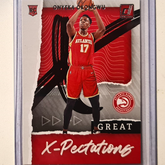 Onyeka Okongwu 2020-21 Panini Donruss X-Pectations Rookie RC #6 NBA Basketball Atlanta Hawks Excellent/Mint Sleeved