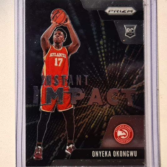 Onyeka Okongwu 2020-21 Panini Prizm Instant Impact Rookie RC #23 NBA Basketball Atlanta Hawks Excellent/Mint Sleeved