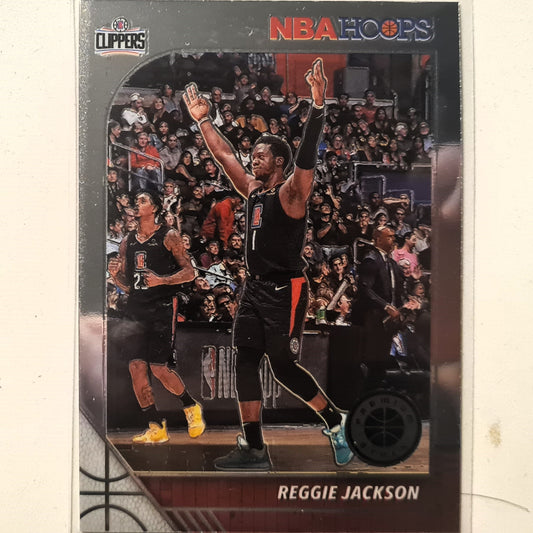 Reggie Jackson 2019-20 Panini NBA Hoops Premium stock #57 NBA Basketball LA Clippers excellent/mint sleeved