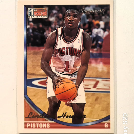 Lindsey Hunter 1994 Topps Gold 1st round draft Rookie RC #321 NBA Basketball Detroit pistons Excellent Sleeved