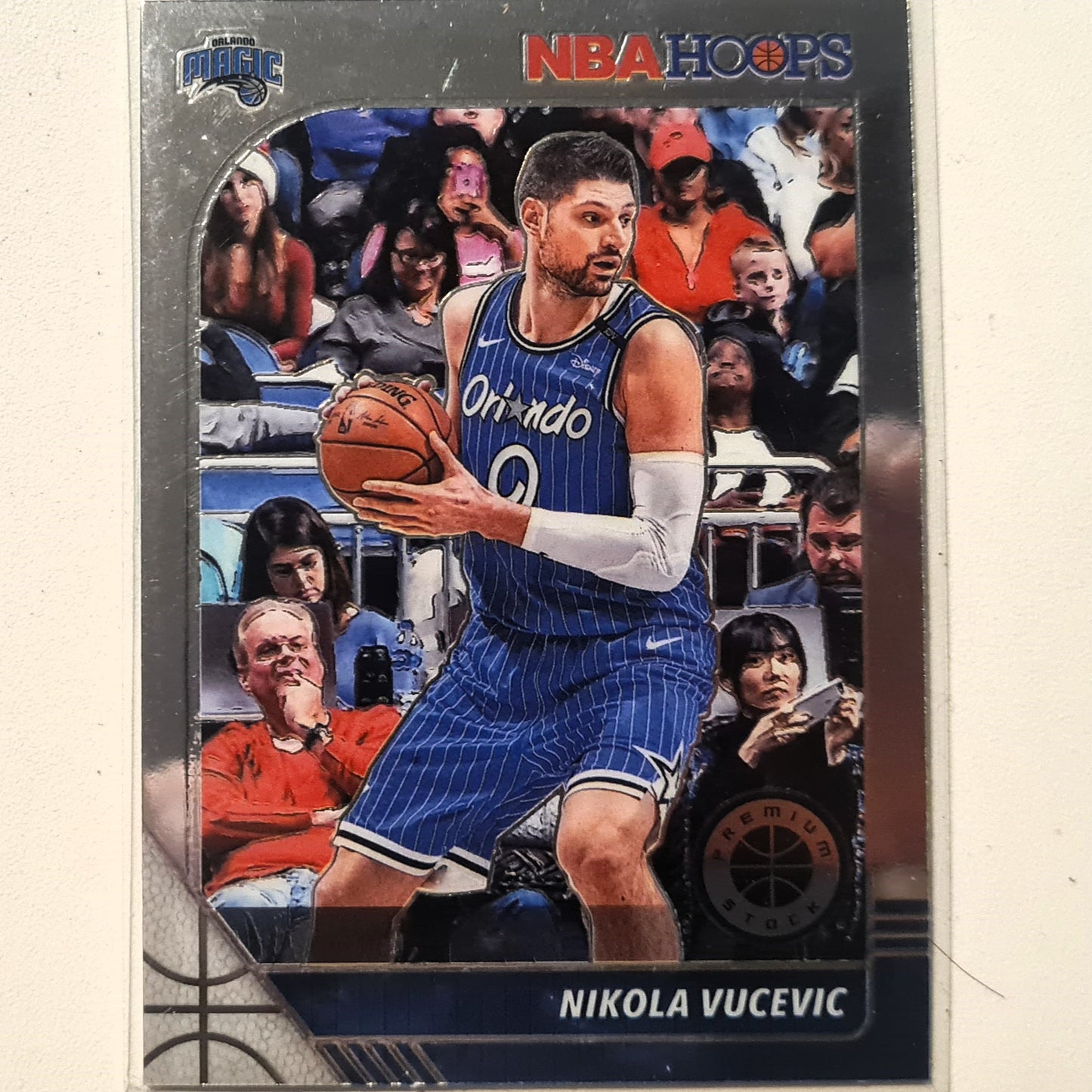 Nikola Vucevic 2019-20 Panini NBA Hoops premium stock #142 NBA Basketball Orlando Magic Excellent Sleeved