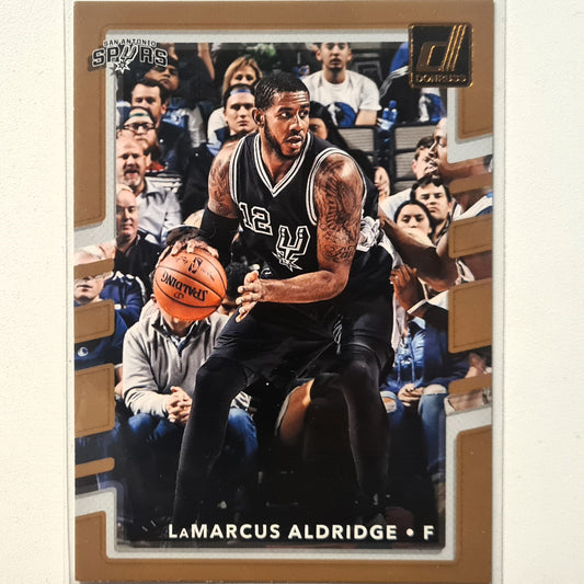LaMarcus Aldridge 2017-18 Panini Donruss #131 NBA Basketball San Antonio Spurs very good Sleeved