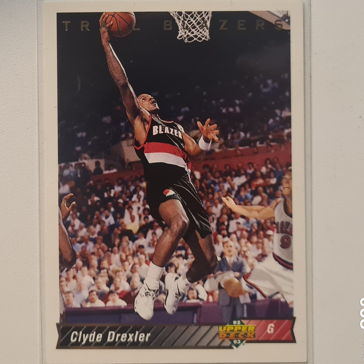 Clyde Drexler 1992 Upper-Deck  #132 NBA Basketball Portland Trail Blazers Excellent Sleeved