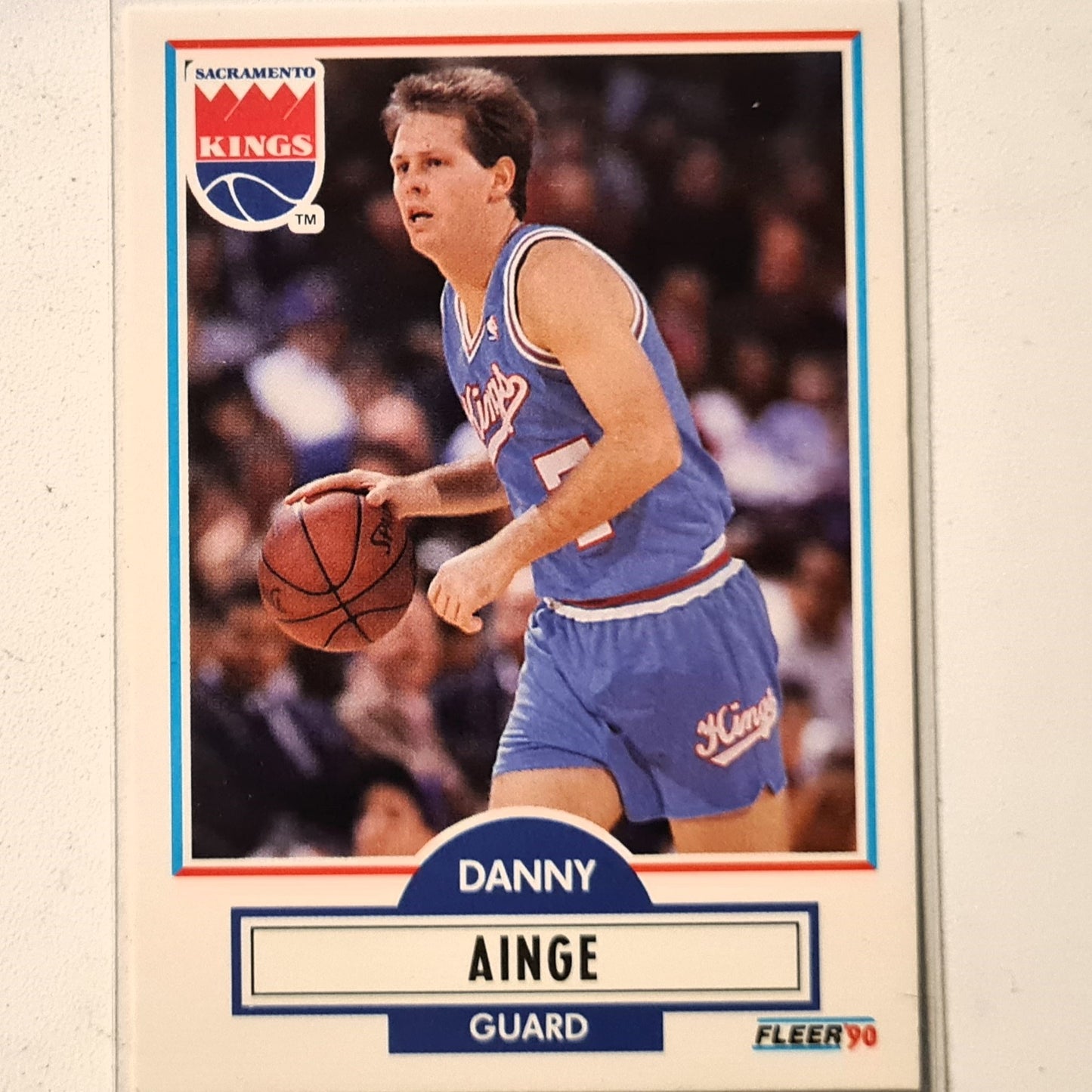 Danny Ainge 1990 Fleer #162 NBA Basketball Sacramento Kings stunning/mint sleeved