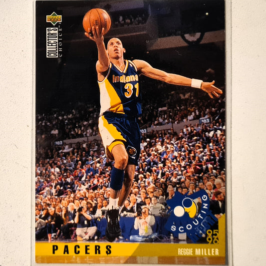 Reggie Miller 1995 Upper Deck Scouting Report #331 NBA Basketball Indiana Pacers Very Good Sleeved