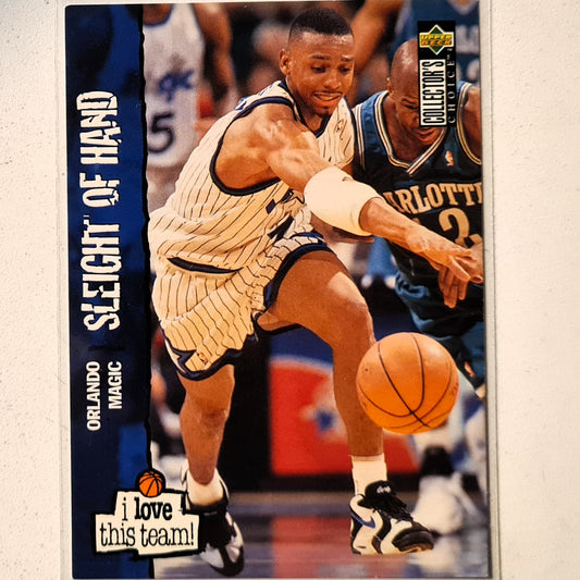 Anfernee Hardaway 1995 Upper Deck I Love this team #384 NBA Basketball Orlando Magic Good Sleeved