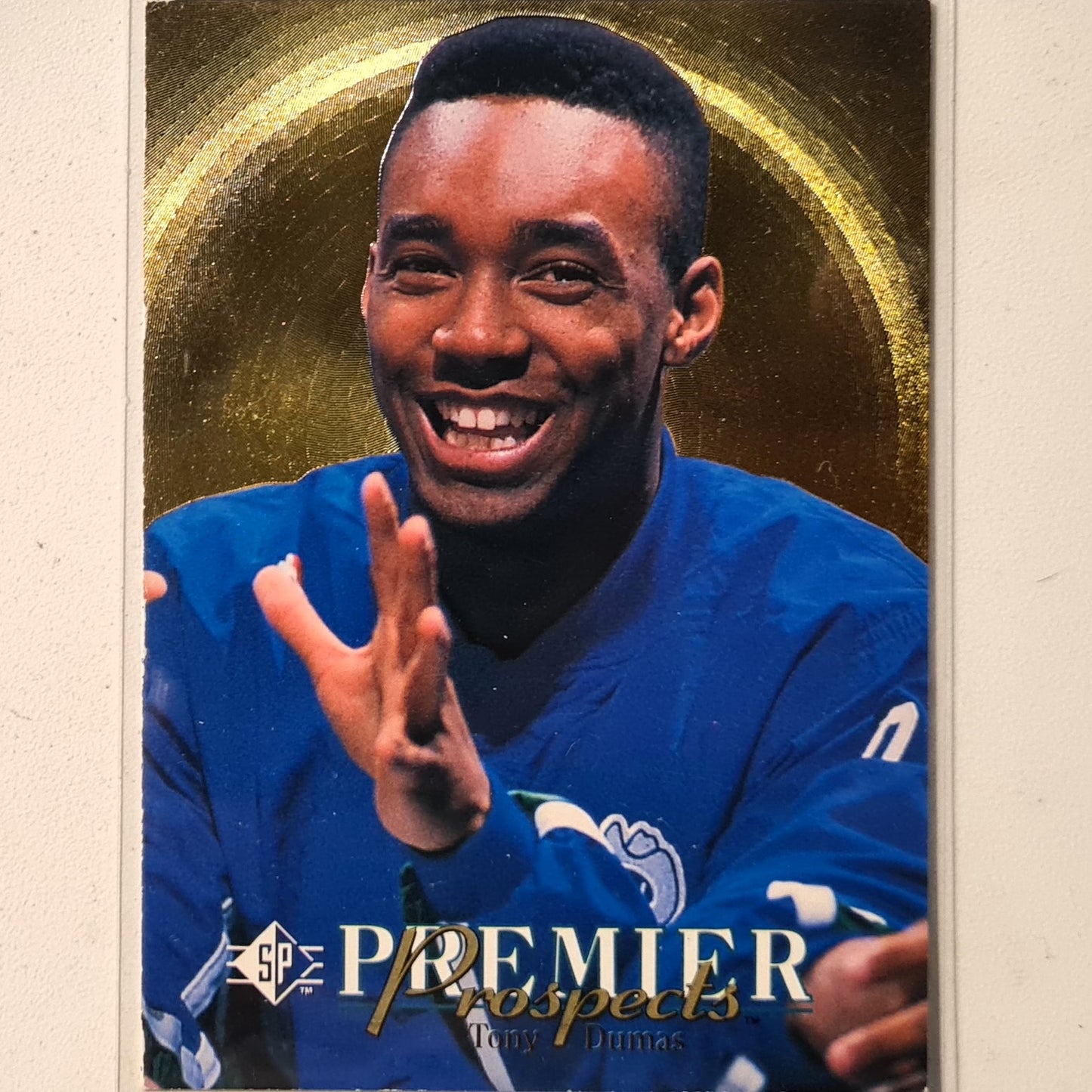 tony Dumas 1995 Upper Deck SP Premier Prospects Rookie RC  #18 NBA Basketball Dallas Mavericks Fair Sleeved