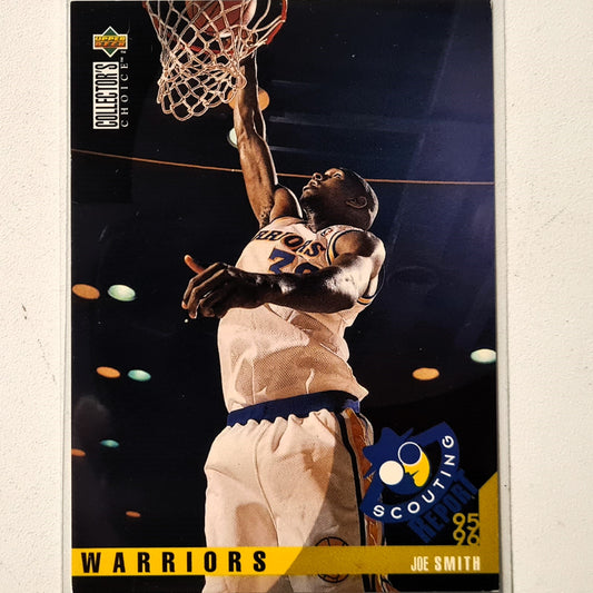 Joe Smith 1995 Upper deck scouting report #329 NBA Basketball Golden State Warriors very good Sleeved