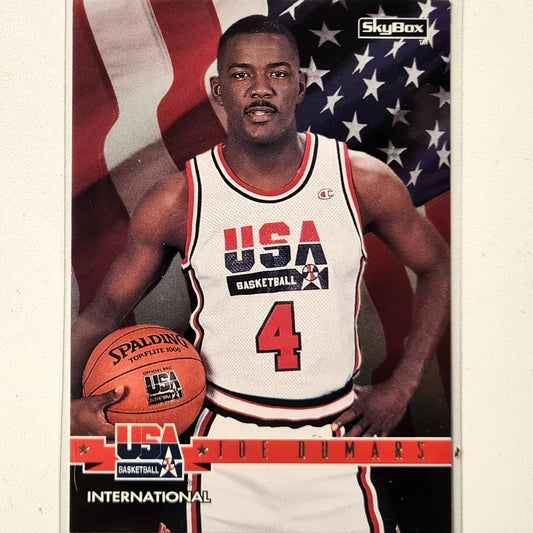 Joe Dumars 1994 Skybox USA Basketball International #49 NBA Basketball Detroit Pistons Excellent Sleeved