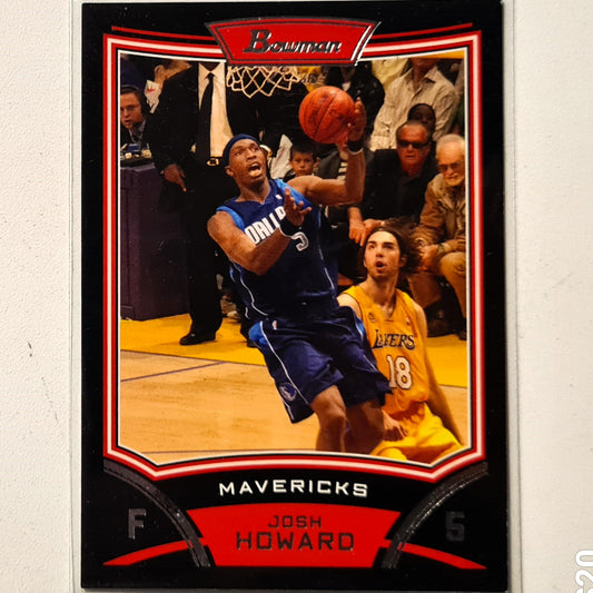 Josh Howard 2008 Topps Bowman black card #72 NBA Basketball Dallas Mavericks Good sleeved
