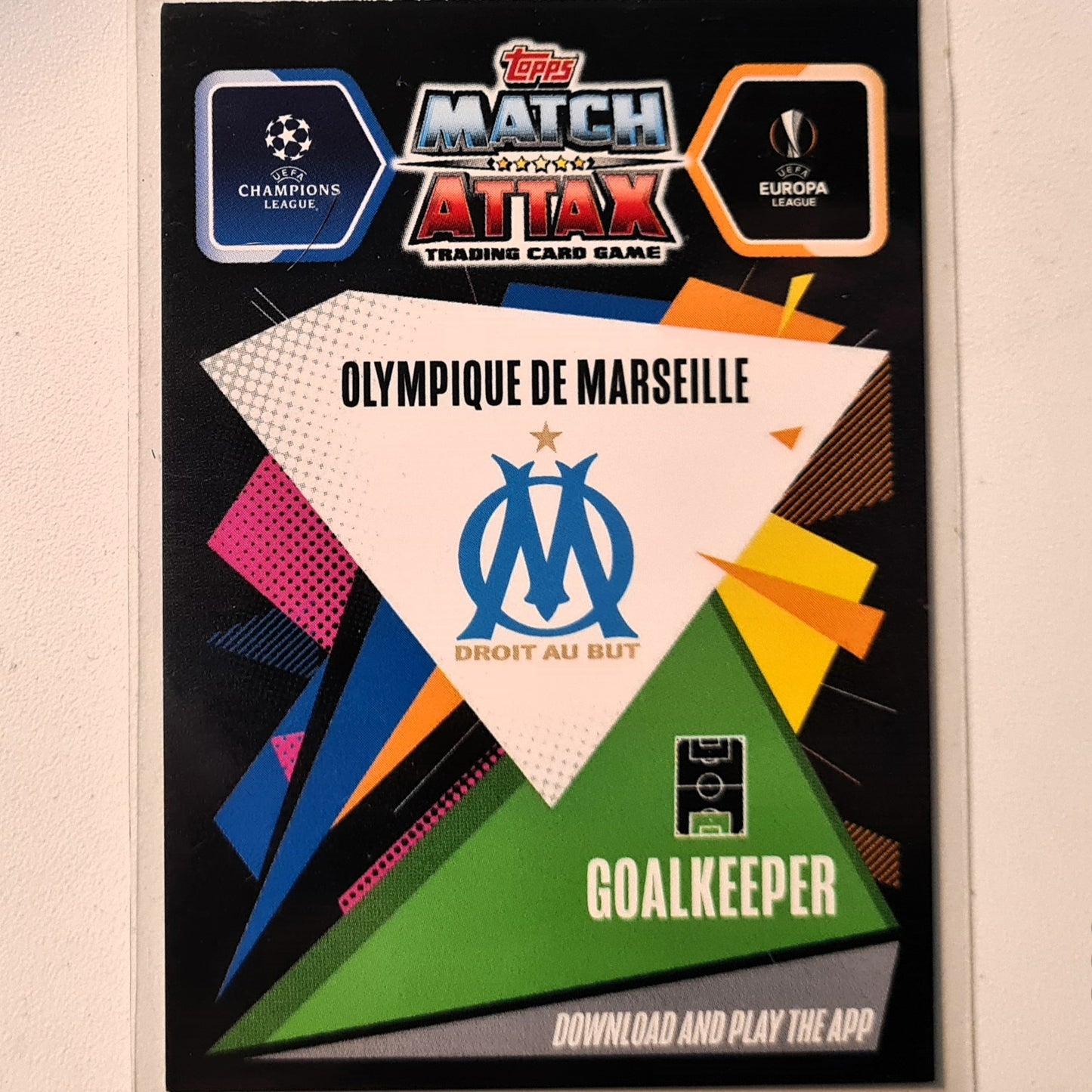 Steve Mandanda 2020-21 Topps Match Attax Man of the match MM19 Soccer Football MARSEILLE Very good Sleeved