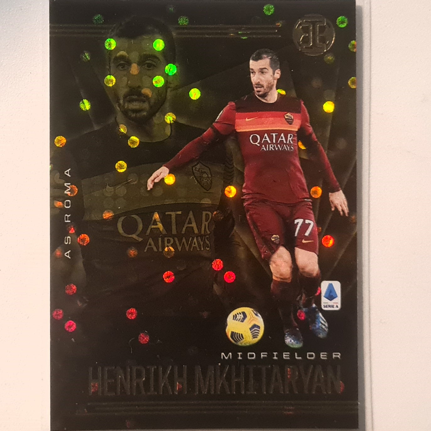 Henrikh Mkhitaryan 2020-21 Panini Illusions Gold Circles rare #5 Soccer Football Roma Excellent Sleeved