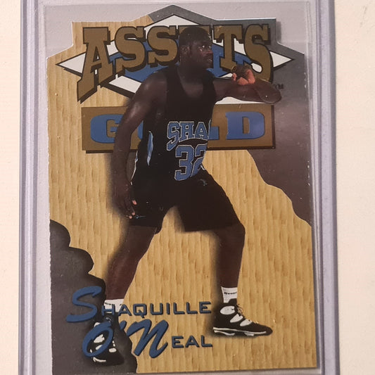 Shaquille O'Neal 1995 Classic Gold Assets die-cut SDC2 NBA Basketball Orlando Magic excellent Sleeved