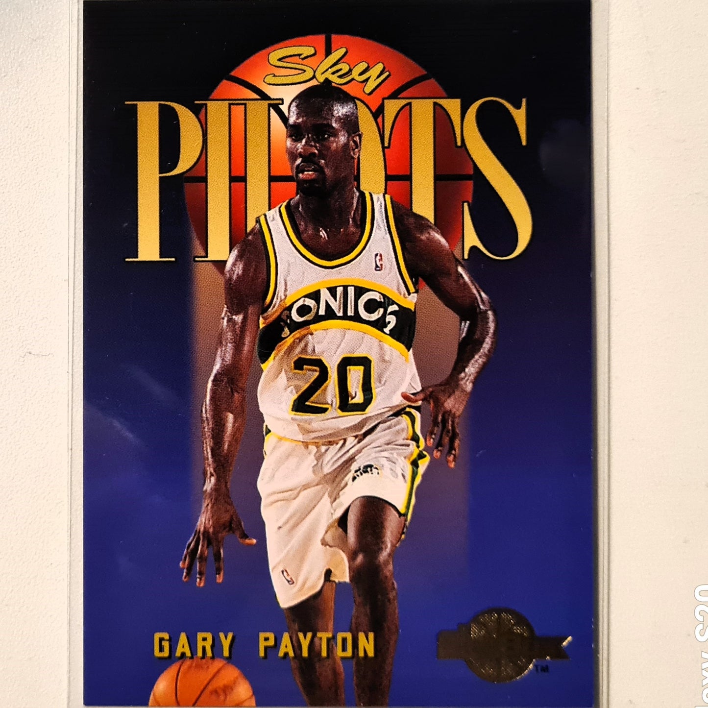 Gary Payton 1995 Skybox Sky Pilots #344 NBA Basketball Seattle Super Sonics very good Sleeved