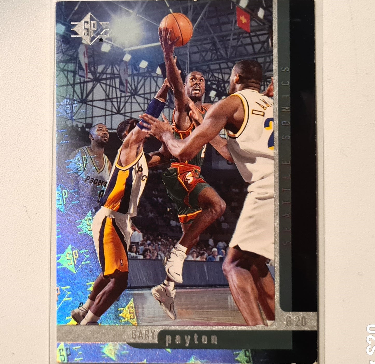 Gary Payton 1997 Upper-Deck SP #107 NBA Basketball Seattle Super Sonics fair Sleeved