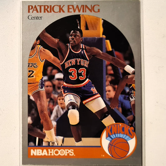 Patrick Ewing 1990 NBA Hoops #203 NBA Basketball New York Knicks very good Sleeved