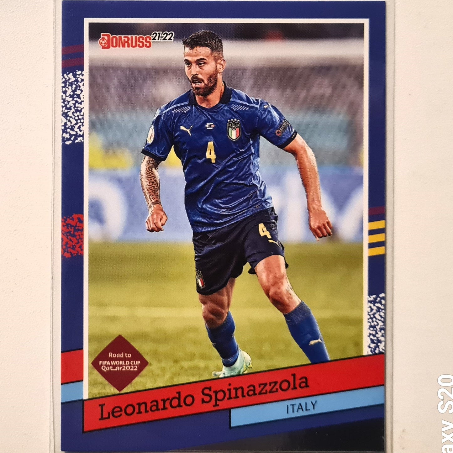 Leonardo Spinazzola 2021-22 Donruss road to FIFA world cup Qatar 2022 #3 Soccer Football Italy Excellent sleeved