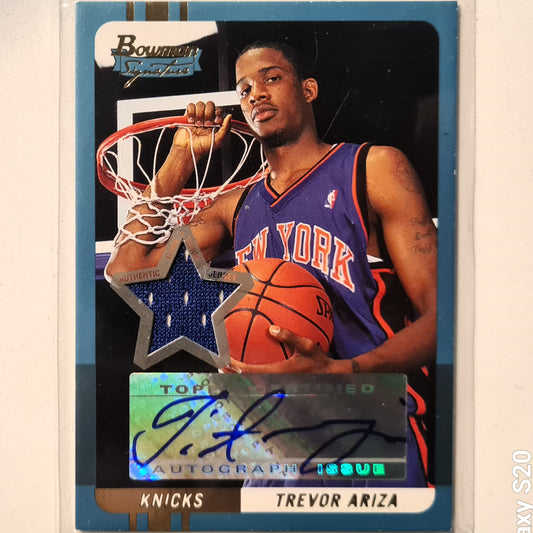 Trevor Ariza 2004 Topps bowman signatures Auto Patch Rookie RC 019/169 #74 NBA Basketball New York Knicks very good sleeved