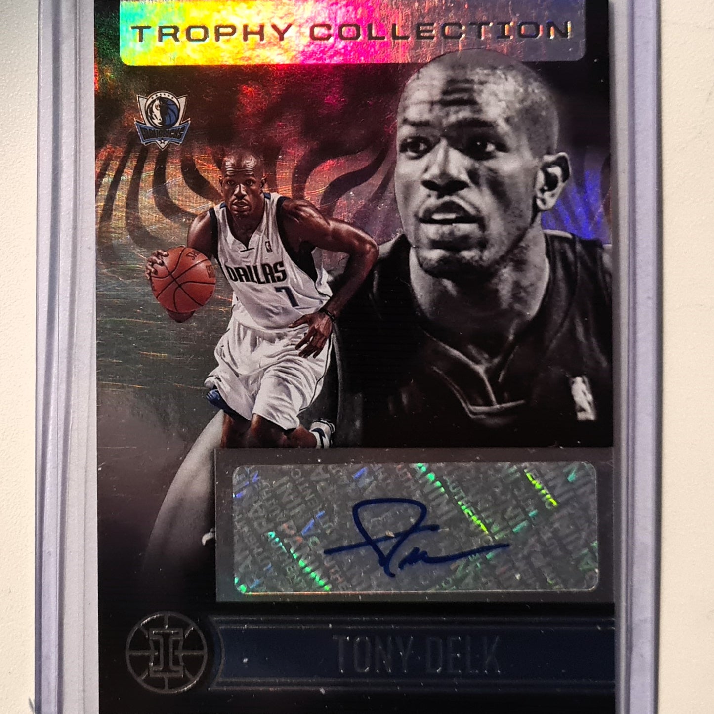 Tony Delk 2020-21 Panini Illusions Trophy Collection Auto TC-TDE  Basketball Dallas Mavericks excellent/mint sleeved