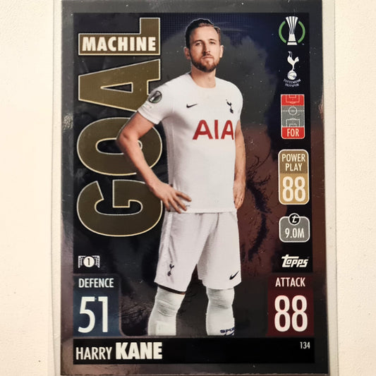 Harry Kane 2021-22 Topps Match Attax Goal Machine #134 Soccer Football Tottenham Excellent Sleeved