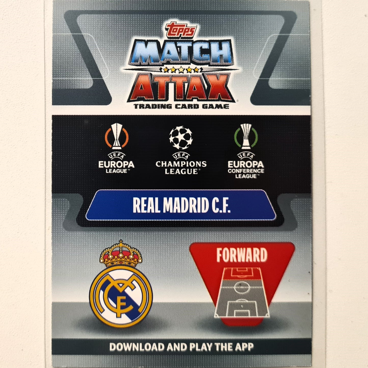 Vini Jr 2021-22 Topps Match Attax Man of the match #401 Soccer Football Real Madrid Excellent Sleeved