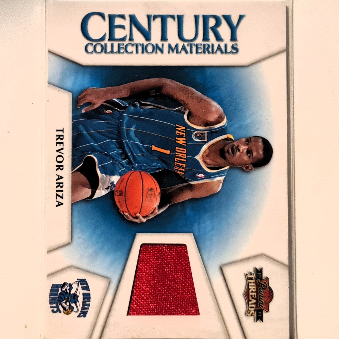 Trevor Ariza 2010 Panini Threads Century Materials relic patch numbered 283/399 #5 NBA basketball New Orleans Hornets Excellent Sleeved