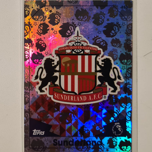 Sunderland Club Crest 2016-17 Topps Match Attax Man of the Match Holo #253 Soccer Football Fair Sleeved