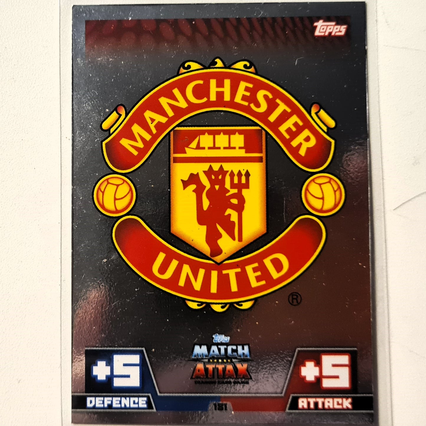 Manchester United Club Crest 2016-17 Topps Match Attax #181 Soccer Football fair/good Sleeved