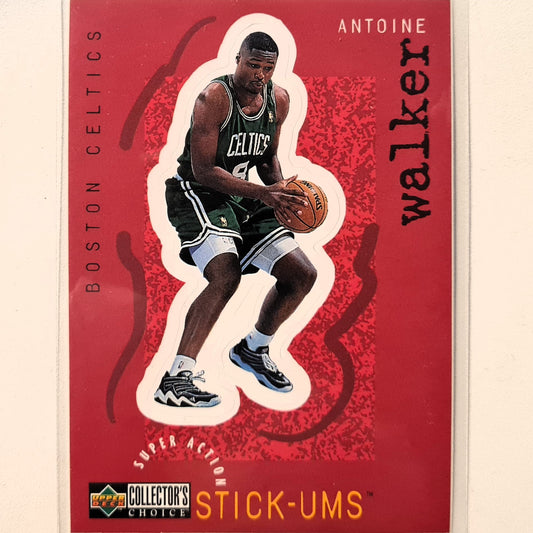 Antoine Walker 1997 Upper Deck Stick-ums S2 NBA Basketball Boston Celtics Excellent sleeved