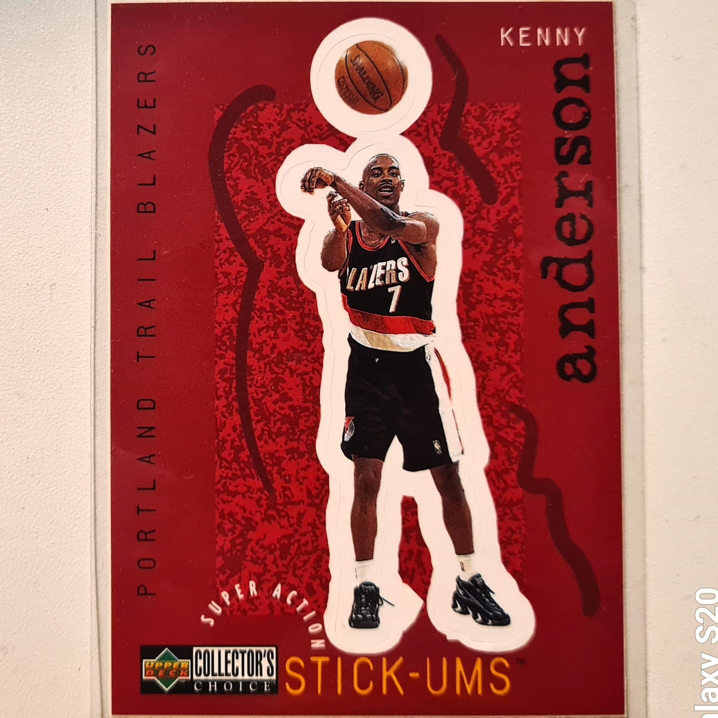Kenny Anderson 1997 Upper Deck Stick-ums S22 NBA Basketball Toronto Trail Blazers Excellent/mint sleeved