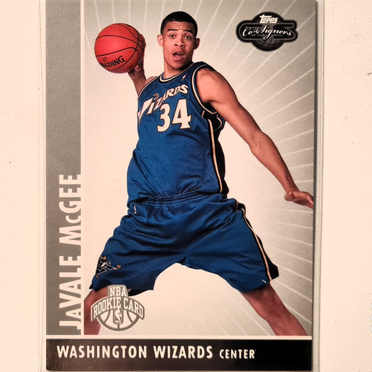 JaVale McGee 2008 Topps Co-Signers Rookie RC numbered 0072/2008 #117 NBA Basketball Washington Wizards Excellent sleeved