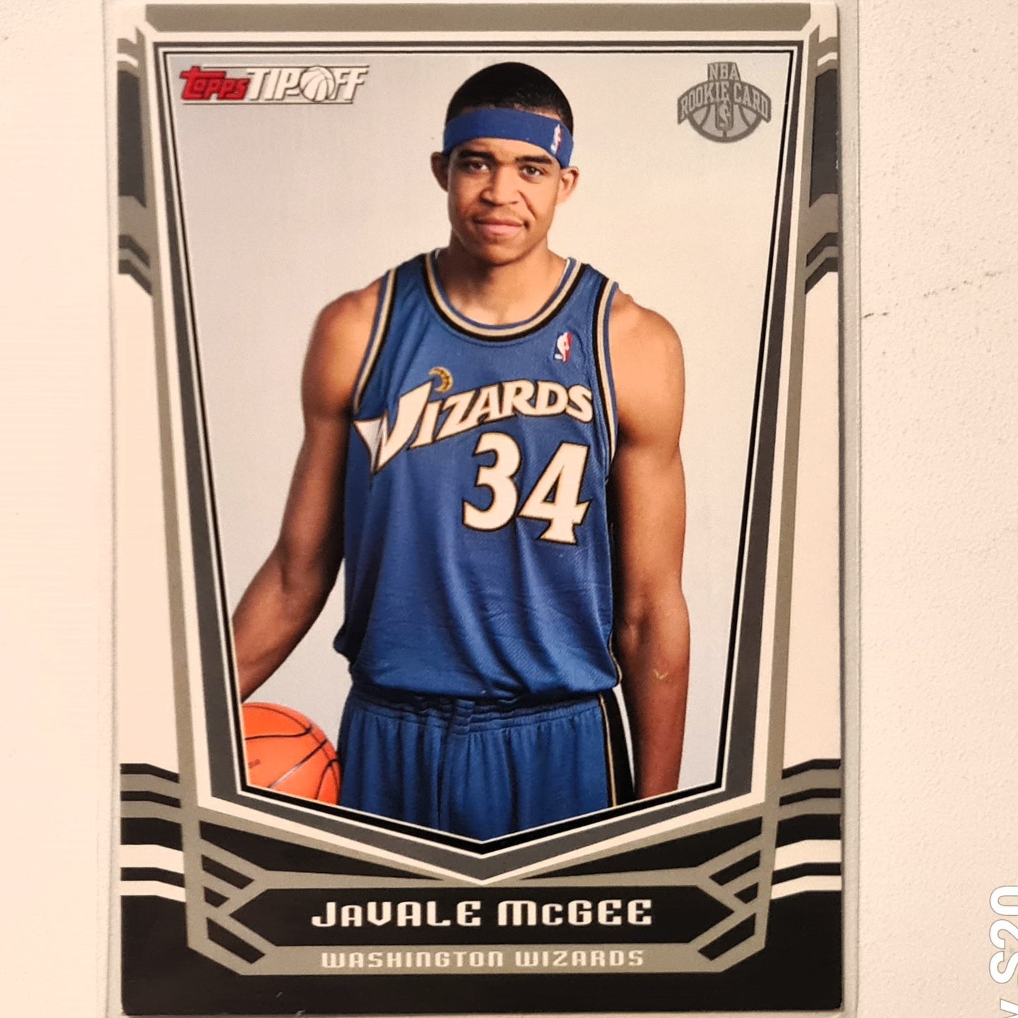 JaVale McGee 2009 Topps Tipp-off Rookie RC #128 NBA Basketball Washington Wizards good/very good sleeved