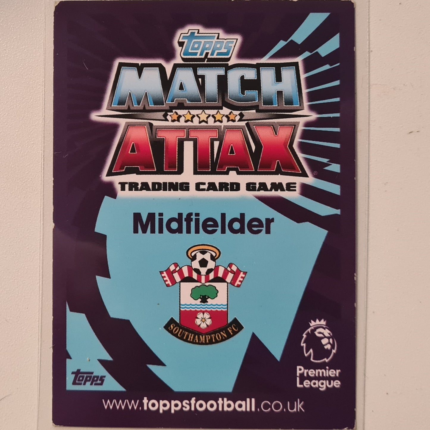 Dusan Tadic 2016-17 Topps match attax man of the match holo #384 Soccer Football Southampton Fair/good sleeved