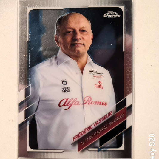 Frederick Vasseur 2021 Topps Chrome #94 Formula one F1 Alfa Romeo excellent sleeved