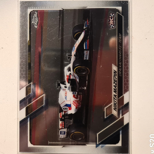 Nikita Mazepin 2021 Topps Chrome Rookie RC #113 Formula one F1 Uralkali Haas excellent sleeved
