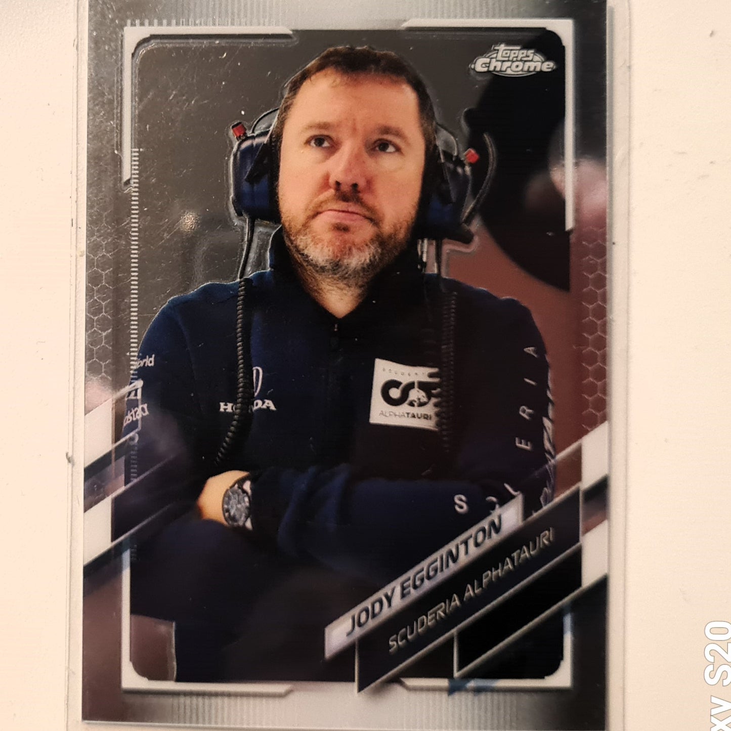 Jody Eggington 2021 Topps Chrome #89 Formula one F1 Scuderia Alphatauri excellent sleeved