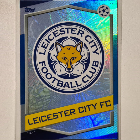 Leicester City club crest 2016-17 Topps Match Attax Star Player Holo LEI 1 Soccer Football Swansea good Sleeved