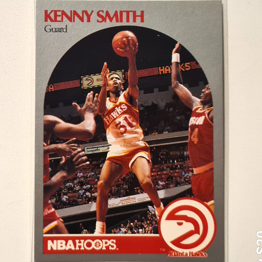 Kenny Smith 1990 NBA Hoops  #26 NBA Basketball Atlanta Hawks Excellent/mint Sleeved