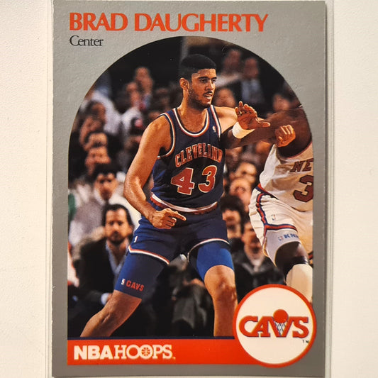 Brad Daugherty 1990 NBA Hoops #73 NBA Basketball Cavalier Cavaliers Excellent/mint Sleeved