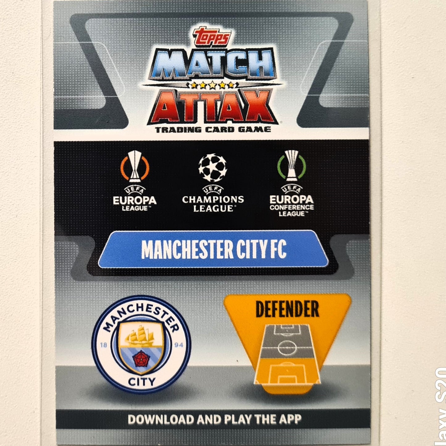 Ruben Dias 2021-22Topps match attax 100 Club #450 Soccer football Manchester City Excellent sleeved