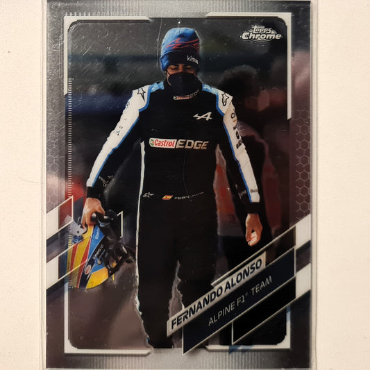 Fernando Alonso 2021 Topps Chrome #41 F1 formula One Alpine Excellent/mint Sleeved